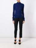 ruffled turtleneck jumper