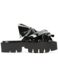 flat bow platform sandals