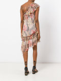 floral print asymmetric dress
