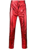panelled skinny trousers