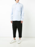 layered back shirt