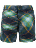 geometric print swim shorts