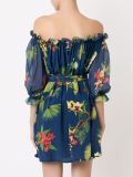 off shoulder floral dress