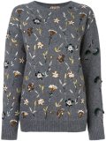 embellished floral jumper 