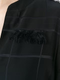 frayed trim dress