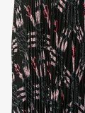 Love Blade print pleated skirt