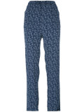 printed straight trousers