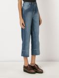 high waisted cropped jeans
