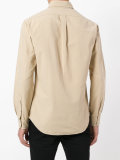 embroidered logo button-down shirt