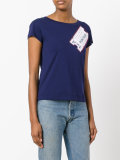 ticker print T-shirt