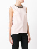 embellished collar top