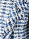 fringe-hem plaid dress
