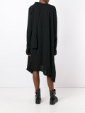 path pockets buttoned dress