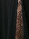 lace panel flared dress