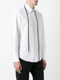 drawstring collar shirt
