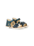 heart logo charm sandals