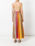 metallic stripes dress