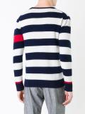 round neck striped jumper