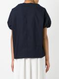 drawstring poplin top