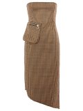 houndstooth wrap dress 