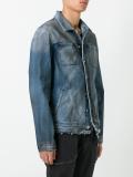 zipped denim jacket 