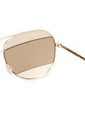 Aviator Sunglasses with Two-Tone Lenses