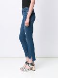 distressed raw hem jeans