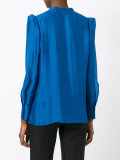 ruffled bib blouse 
