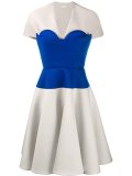 bustier panel A-line dress