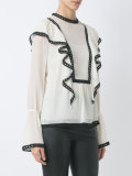 silk ruffled top