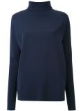 micro crepe roll neck sweater