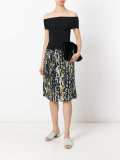watercolour print skirt