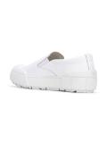 contrast panel slip on sneakers
