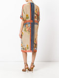 printed silk shirt dress 