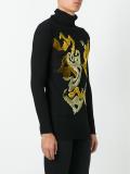 appliqué ribbed jumper 