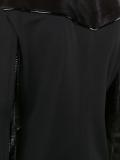 trimmed zip-up jacket