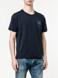 embellished military patch T-shirt