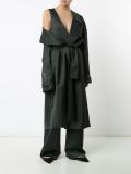 drawstring oversized coat 