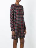 checked zipped dress