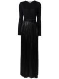 pleated wrap dress
