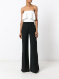 strapless flounce top 