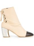 toe cap ankle boots