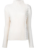 ribbed trim jumper 
