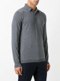 heathered polo shirt