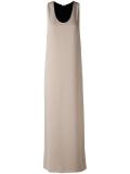 reversible flared maxi dress