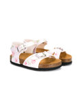 rose print sandals