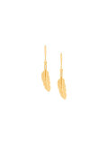 'Feather Drop Biography' earrings