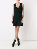 v-neck knit dress