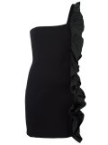 ruffle detail dress