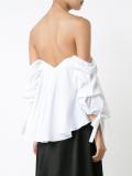 off-shoulders ruffled blouse